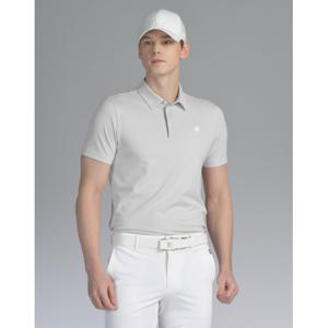 닥스 골프 25SS PREMIUM 그레이 투톤 반팔 카라 티셔츠 DGTS5B315G3