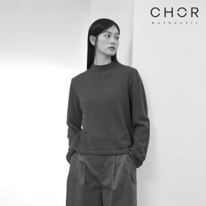 코어 어센틱 크롭 모크넥 니트 1종 (코발트블루)