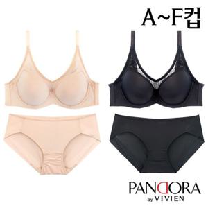[비비안]A~F컵 풀컵몰드브라팬티2종(PB7084)75A~85F