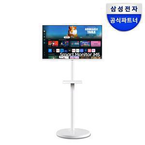 삼성전자 [공식][특가 38.6만] 삼성 M5 S32DM501 80.1cm 스마트모니터 화이트 무빙 스탠드 이동식 거치대 패키지 OTT 유튜브 넷플릭스 미러링 삼탠바이미 스마트싱스 게이밍허브 스탠바이미 삼성헬스 굿닥 워크스페이스
