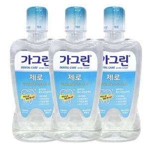 [동아제약]가그린 제로 구강청결제 750ml X 3개