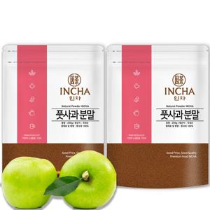 [인차]국내산 풋사과 분말 가루 400g (200gX2팩)