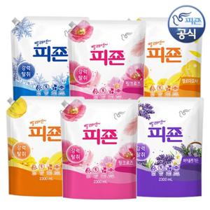 [알뜰리필] 피죤 섬유유연제 2300mlx6개 일반드럼겸용