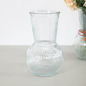 [3+1] 버티칼둥근유리화병 9x18cm 인테리어 장식 꽃병 소품 꾸미기 가드닝
