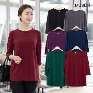 여성 엄마옷 아이스 라운드 7부티셔츠 TS201110 중년여성의류/50대/60대/마담/빅사이즈/할머니옷
