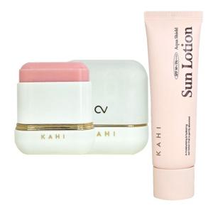 ★홈쇼핑 동일★ 가히 선스틱 썬스틱 캐비어 CV 씨브이 샤인핏 1개+선로션 50ml 1개