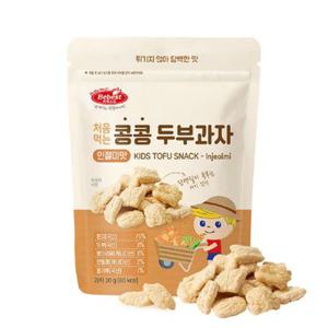 커머스파크 베베스트 처음먹는 콩콩 두부과자 인절미맛 20G