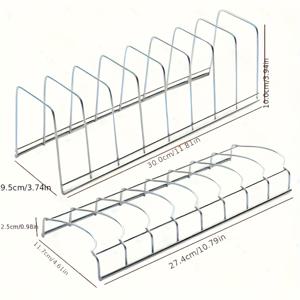 TEMU 2-팩 스테인리스 스틸 접시 건조대 세트, 다기능 배수 플레이트 및 주방 카운터, 캐비닛 보관, 식기 및 칼 붙이 건조대