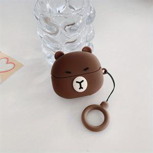 TEMU 귀여운 곰 Galaxy Buds3 호환 이어폰 케이스 Buds3pro 이어폰 보호 커버