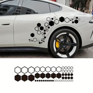 TEMU 1pc 크리에이티브 비닐 스티커, 레이싱 DIY 아이디어, 자동차 창문용