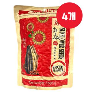 챠챠 까먹는 해바라기씨 오향맛 1kg x 4개 주전부리 맥주안주