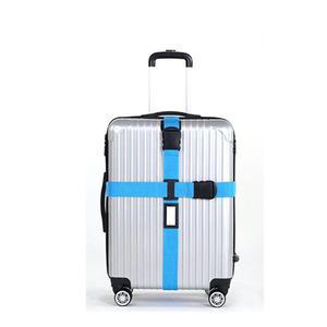 여행용 캐리어 보호밴드 블루 벨트 안전 분실 열쇠 잠 공항 트렁크 HWE61FDE