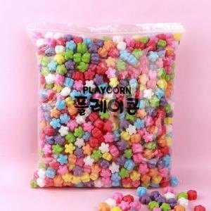 플레이콘 꽃모양 만들기재료 리필 800p 세트, 혼합색상, 1개 one option