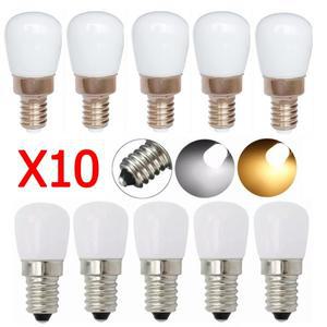 LED 냉장고 전구 미니 램프 교체 가정 주방 야간 조명 재봉틀 E12 AC110V 10 개