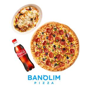 [반올림피자] 콤비네이션피자R+오븐스파게티+콜라500ml