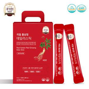 홍가원 리얼 홍삼정 데일리스틱 하루한포 홍삼스틱 가성비 좋은 4개월 분 120포