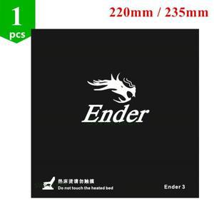 Creality ENDER-3 3D 프린터 스티커 빌드 시트 플레이트 테이프 블랙 온열 침대 220mm 1 개