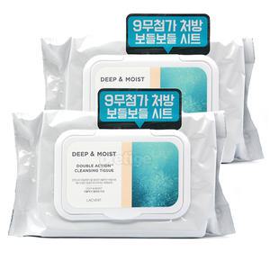 라끄베르 더블액션 클렌징 티슈 80매+80매