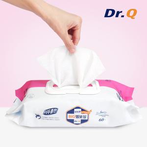 닥터큐 더두툼한 물티슈 빅 엠보싱 60매x20팩 (핑크)