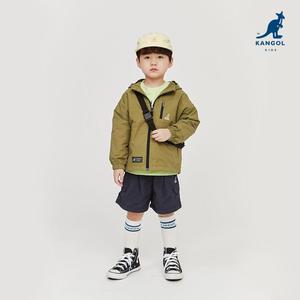 [캉골키즈](센텀시티점)체스트 포켓 포인트 후디드 점퍼 QA 0008 카키