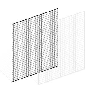 메쉬망 인테리어 벽선반 1200x1500mm /다용도 수납 철망 휀스 네트망 방묘 벽걸이 상가 매장 진열 디피