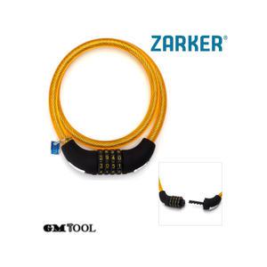ZARKER 자커 자전거 자물쇠 다이얼 번호형 열쇠 NO-90 색상랜덤발송 자전거락
