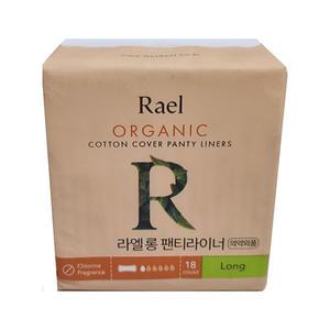 라엘 오가닉 순면커버 17cm 생리대 팬티라이너 롱 18개입 3개