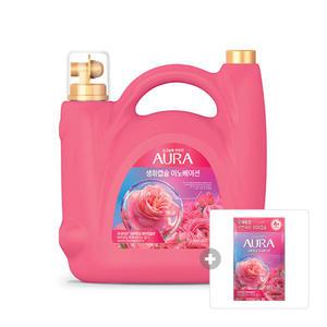 아우라 생화캡슐 용기 피오니로즈 5.5L, 1개 + 증정(피오니로즈 리필 680ml, 1개)