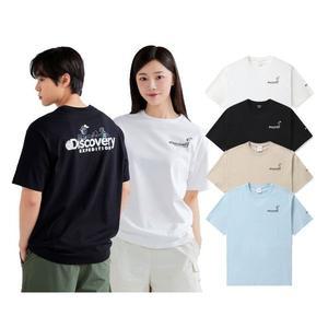 갤러리아 [24S]디스커버리 남여공용 킨조 바시티 캠퍼스 그래픽 티셔츠 DXRS5Q