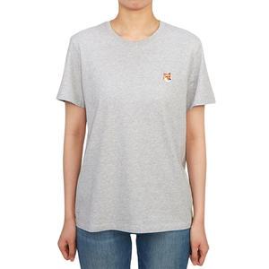 메종키츠네 폭스헤드 여성 반팔티셔츠 LW00105KJ0008 H120
