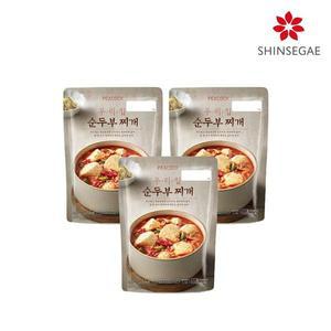 [NS홈쇼핑][피코크] 우리집 순두부찌개 500g x 3팩[33628179]