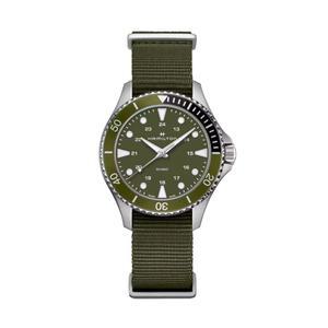해밀턴 H82241961 카키 네이비 쿼츠 남성 나토 37mm