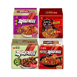 농심 마라짜파게티 140g, 4입, 1개 + 짜파게티140g 5입(멀티), 1개 + 신라면볶음면 131G,4입, 1개 + 사천짜파게티137G,4입, 1개
