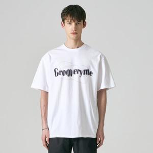 [기타]유니)그루브라임 블러 로고 티셔츠(화이트) [LRRMCTA342M]