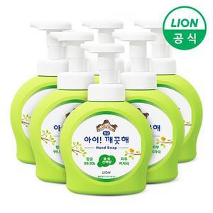 아이깨끗해 핸드워시 손세정제 숲속산책 용기 490ml 6개