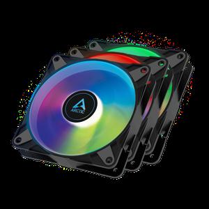 ARCTIC P12 PWM PST A-RGB 시스템 쿨러 (3PACK) BLACK