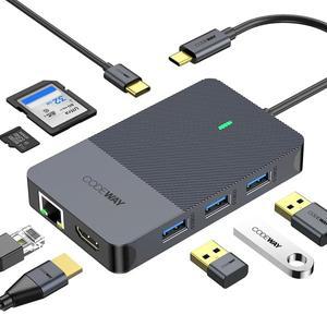 [코드웨이] USB Type-C 노트북 랜선 연결 젠더
