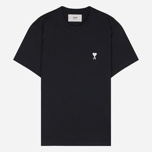 [아미]5S HTS060 724 430 하트 로고 반팔 티셔츠 나이트 블루