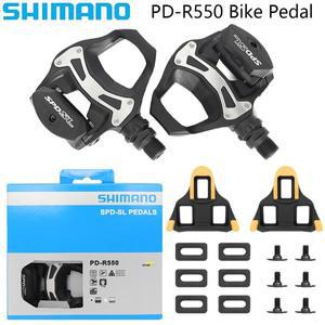 SHIMANO TIAGRA PD-R550 MTB 도로 자전거 용 SH11 클리트가있는 자동 잠금 페달 기존 액세서리