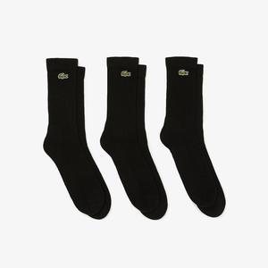 [라코스테] 스포츠 양말 IST 남성 3 PACK 롱기장 스포츠 양말 번들 RA4182-55G 8VM