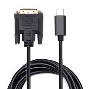 호환상품1080P USB C-DVI 케이블 C타입-24+1/24+5 Thunderbolt 3 MacBook Pro 프로젝터 모니터 TV S8 S9용