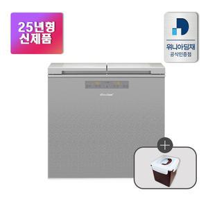 [공식인증점] 25년형 딤채 2도어 153리터 뚜껑형 김치냉장고 EDL16KBWRST1 루센트 실버