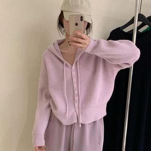 [기타]보들보들 숏 후드 가디건