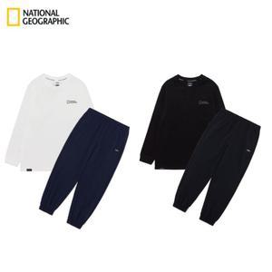 내셔널 지오그래픽 트레이닝복 세트 네셔널 주니어 티셔츠 팬츠 초등 학교 운동복 츄리닝 셋업