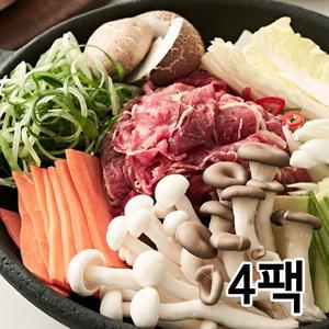 [기타]동추원 청정우 소불고기 전골 2세트(410g 4팩)/담백한 생불고기/감칠맛육수
