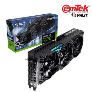 PALIT 지포스 RTX 5070 Ti GAMINGPRO OC D7 16GB 이엠텍 (정품) 그래픽카드 VGA