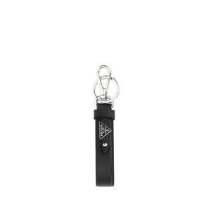 프라다 남성 블랙 레더 키링 2PP68T053 F0002