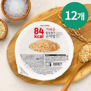 [NS홈쇼핑]슬로우래빗 84kcal 가벼운 통밀현미곤약밥 130g 12개[35150080]
