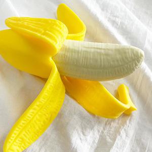 바나나 말랑이 클레이 만두 피젯 푸시팝 슬라임