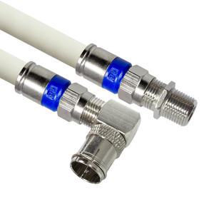 마하링크 국산 고급형 RF 안테나 화이트 5C 꺾임 연장 동축 케이블 5M MLZ-RLAW050
